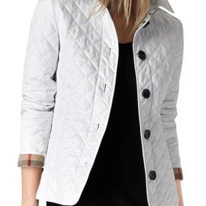 Burberry white brit jacket
